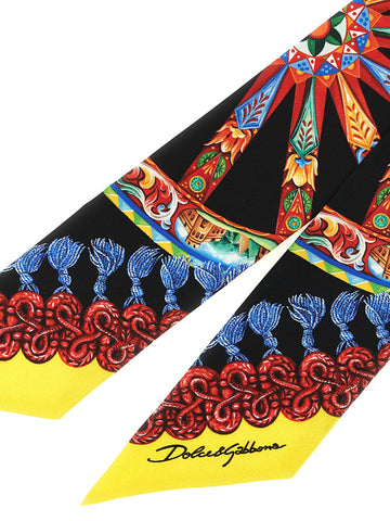 Multicolor Silk Foulard