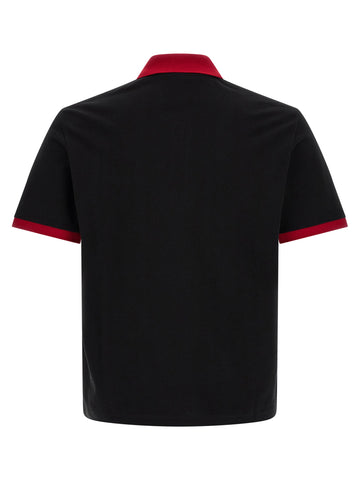 Black Cotton Polo Shirt
