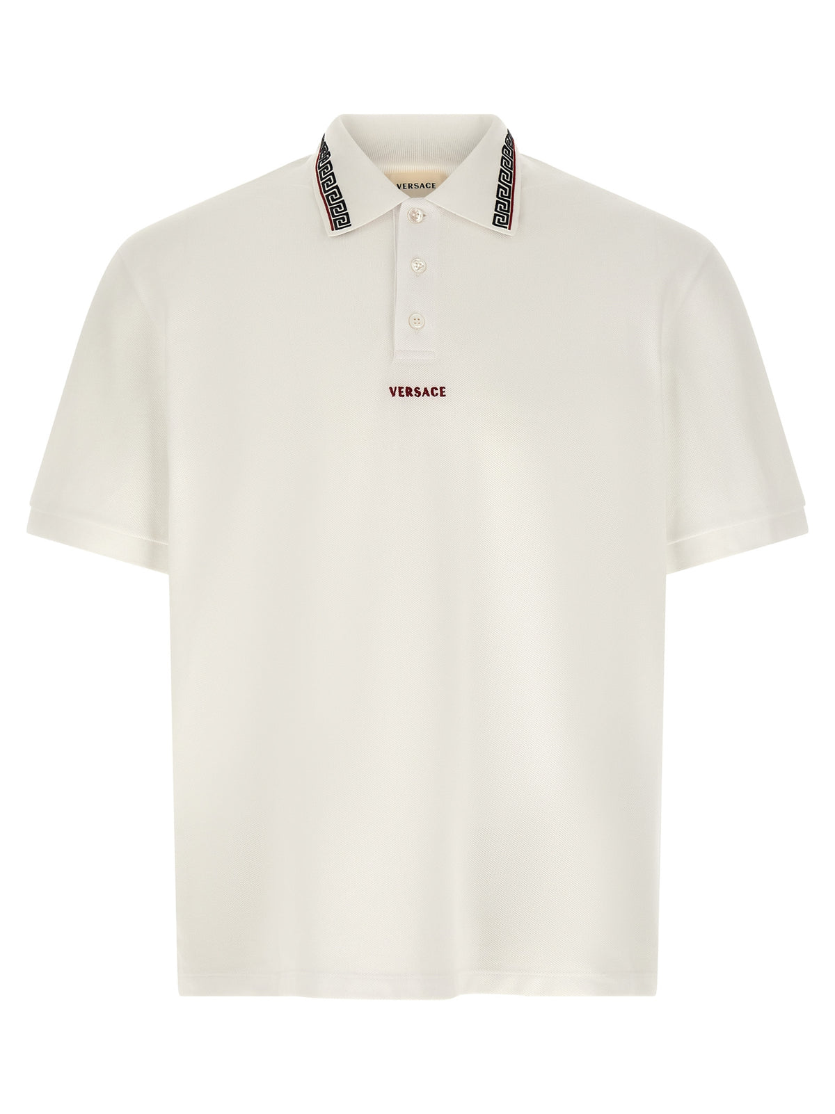 White Cotton Polo Shirt
