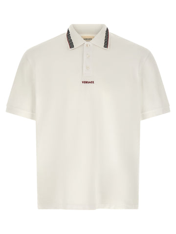 White Cotton Polo Shirt