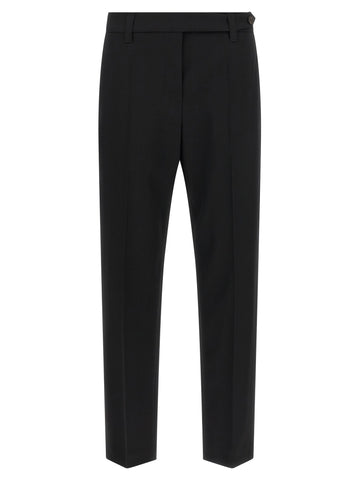 Black Virgin Wool Dress Pants