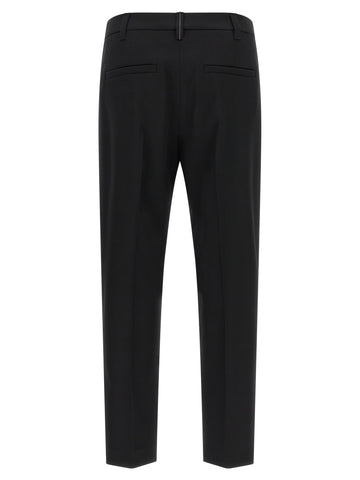 Black Virgin Wool Dress Pants