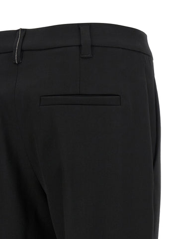 Black Virgin Wool Dress Pants