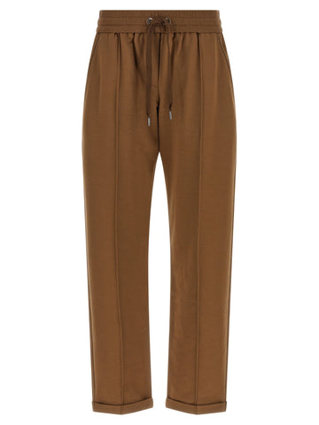 Brown Cotton Joggers (Workout Pants)