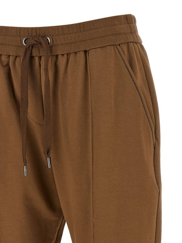 Brown Cotton Joggers (Workout Pants)