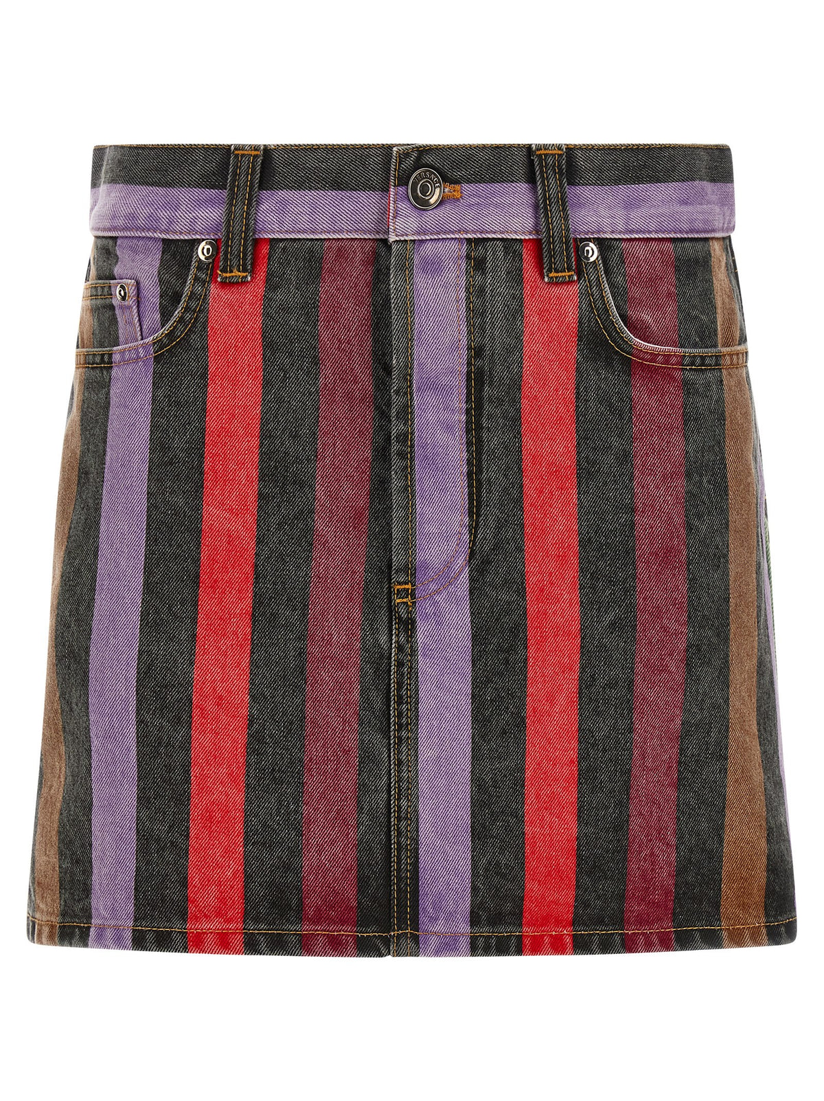 Multicolor Cotton Long Skirt