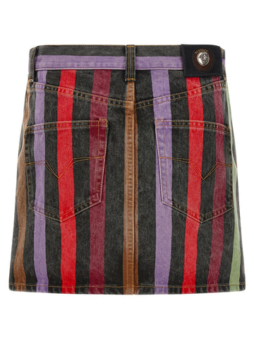 Multicolor Cotton Long Skirt