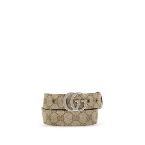 Beige Fabric Regular Belt