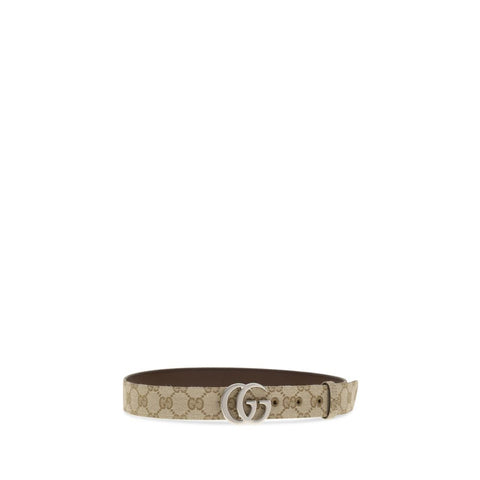 Beige Fabric Regular Belt