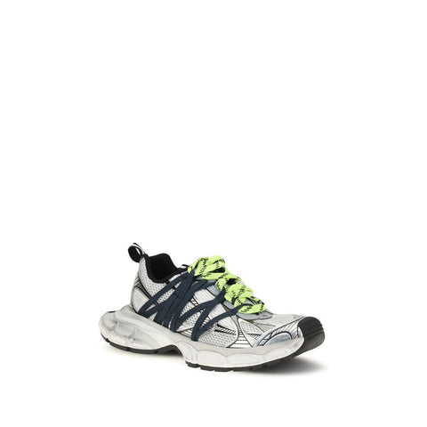 Gray Polyester Athletic Sneakers