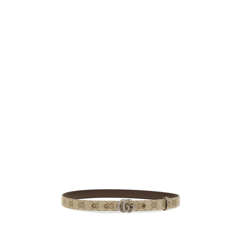 Beige Fabric Thin Belt