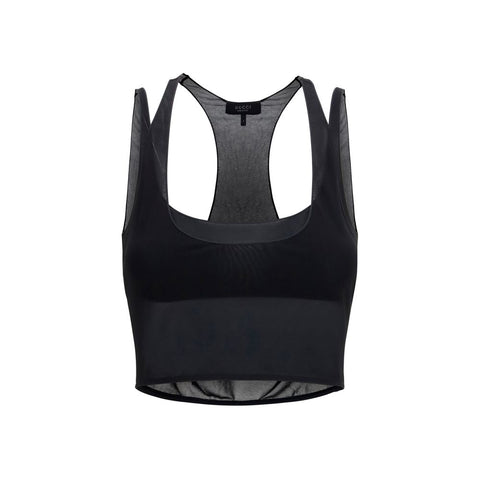 Black Viscose Blouse