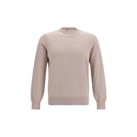 Beige Cotton Sweatshirt