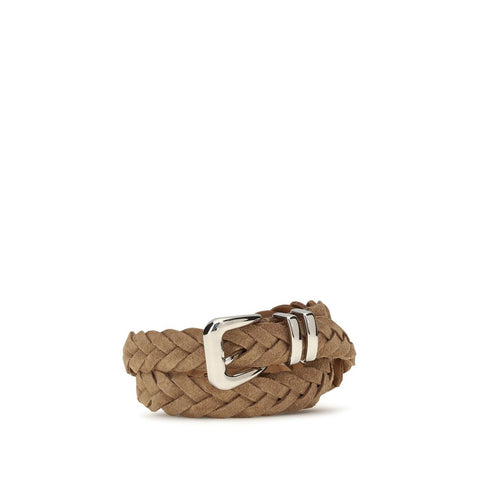 Beige Calf Leather Bos Taurus Regular Belt