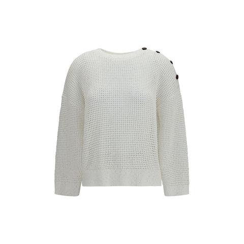 White Cotton Sweatshirt