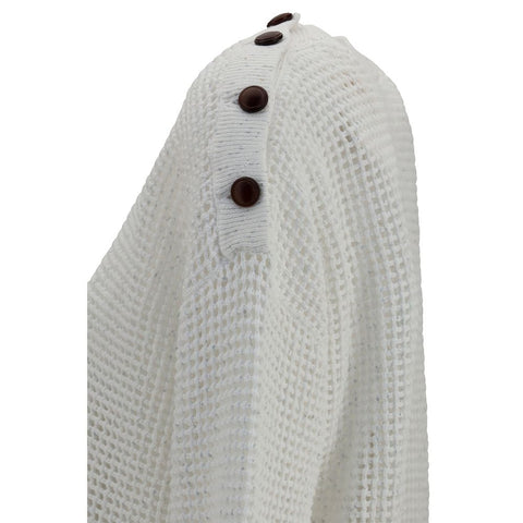 White Cotton Sweatshirt