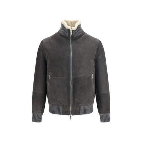 Gray Wool Oves Aries Full-Length Jacket