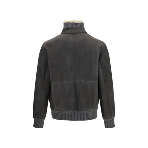Gray Wool Oves Aries Full-Length Jacket