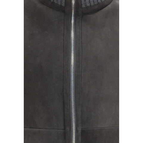 Gray Wool Oves Aries Full-Length Jacket