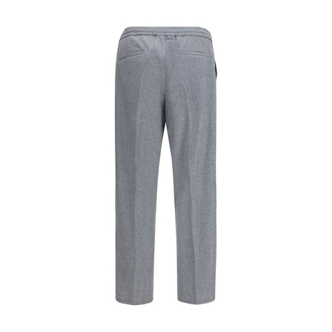 Gray Wool Oves Aries Casual Pants