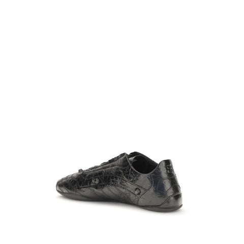 Black Calf Leather Bos Taurus Athletic Sneakers