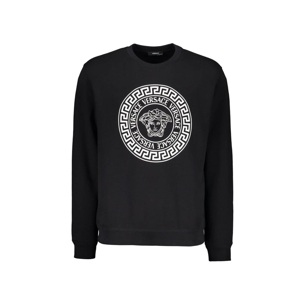 Black Cotton Sweatshirt