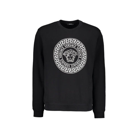 Black Cotton Sweatshirt