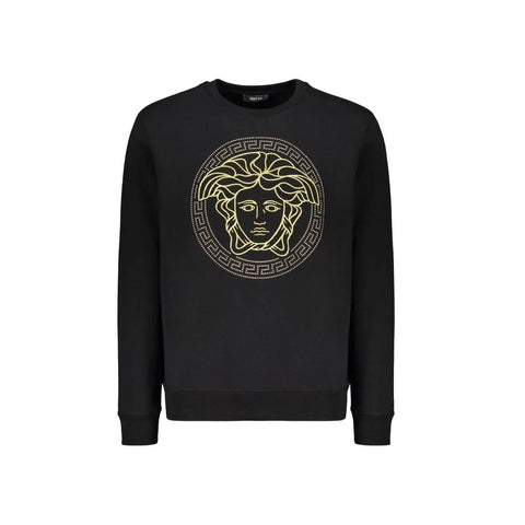 Black Cotton Sweatshirt