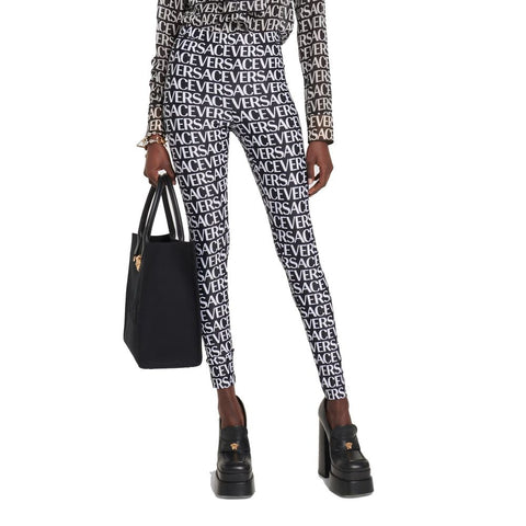 Black Elastane Leggings