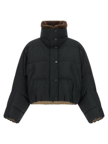 Black Cotton Full-Length Jacket