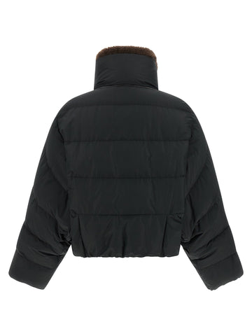 Black Cotton Full-Length Jacket