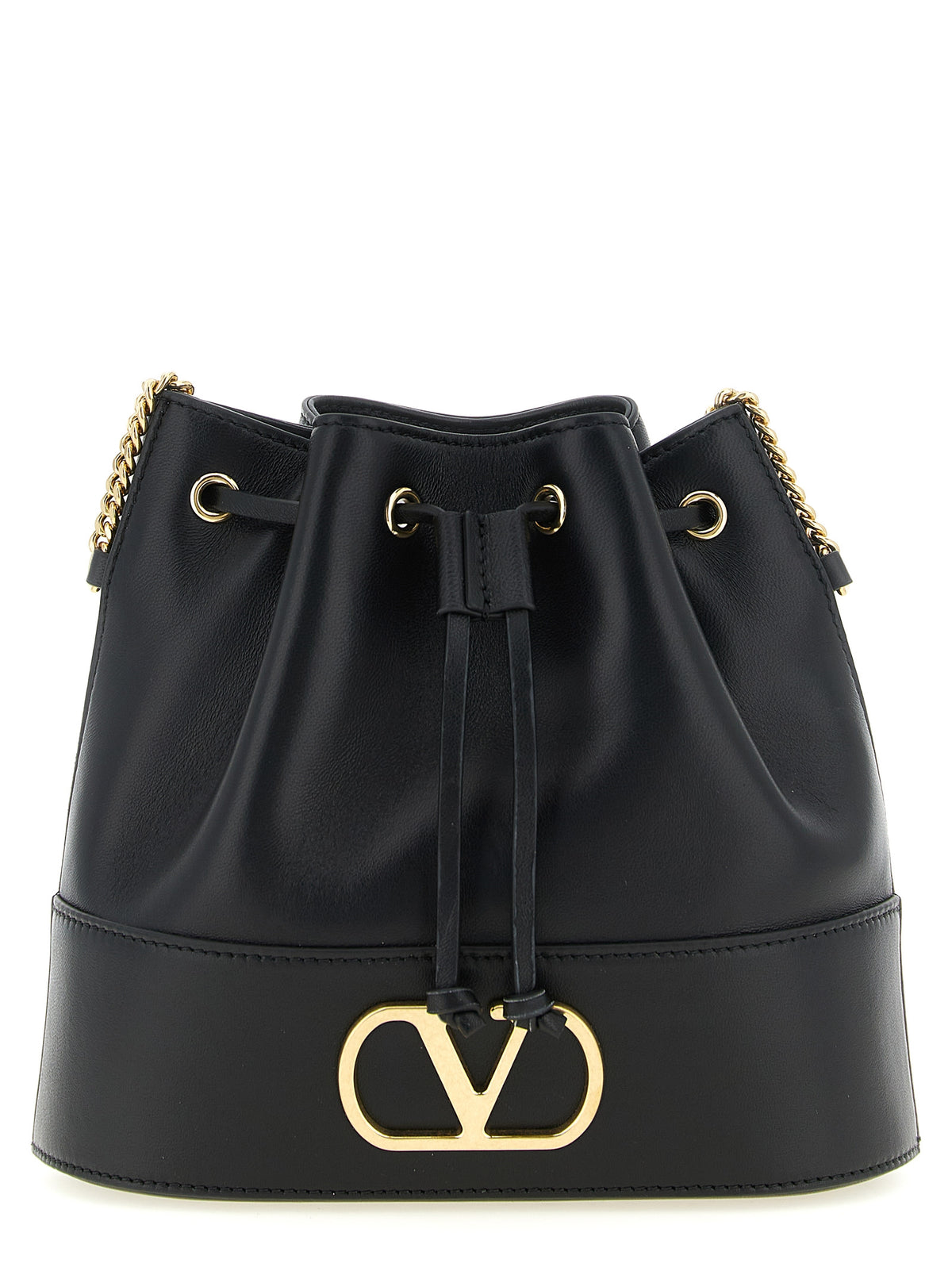 Black Lamb Leather Crossbody Bag