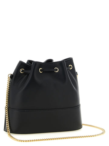 Black Lamb Leather Crossbody Bag