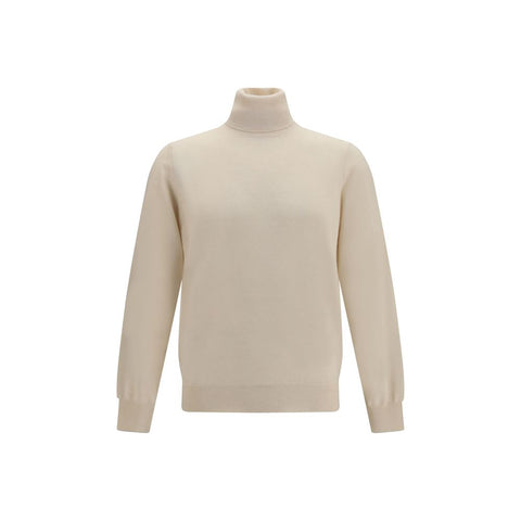 Beige Cashmere Turtleneck