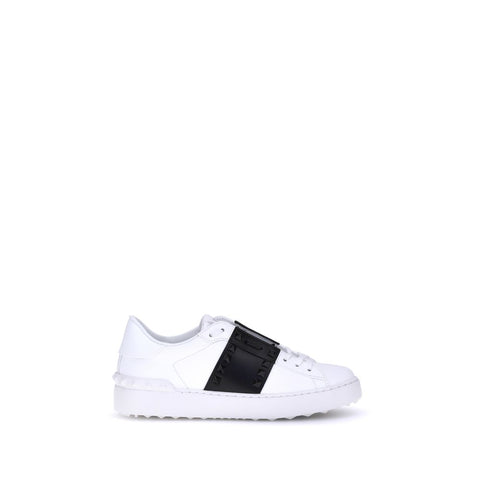 White Calf Leather Bos Taurus Low Top Sneakers