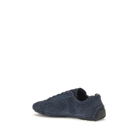 Blue Calf Leather Bos Taurus Athletic Sneakers