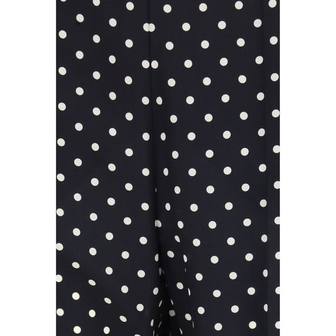 Black Silk Cropped Pants