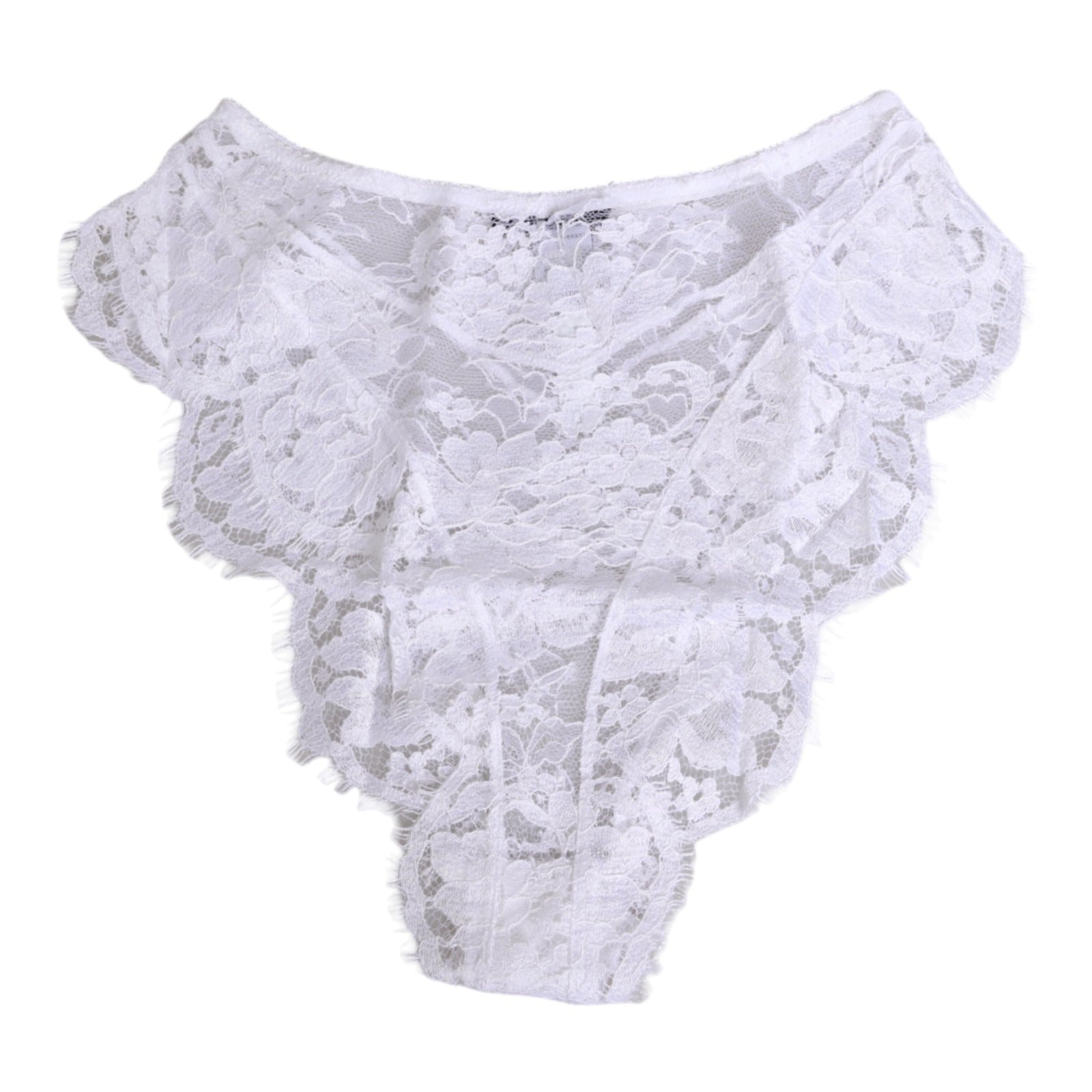 White Floral Lace Low Rise Panty Underwear