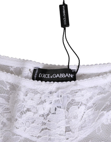 White Floral Lace Low Rise Panty Underwear
