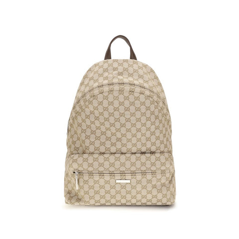 Beige Polyester Backpack