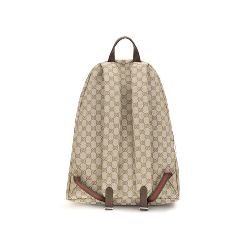 Beige Polyester Backpack