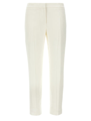 White Viscose Casual Pants