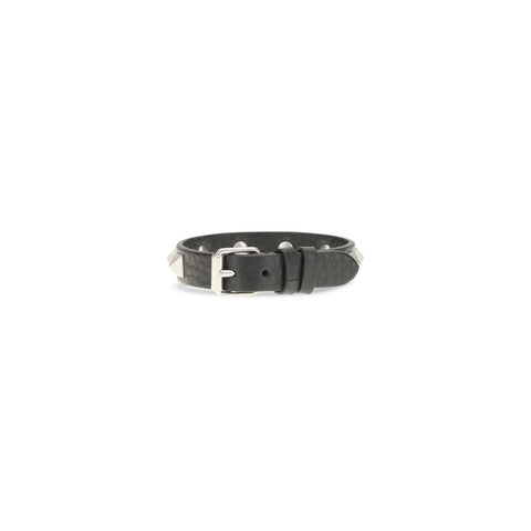 Black Calf Leather Bos Taurus Bracelet
