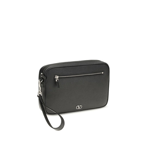 Black Calf Leather Bos Taurus Handbag