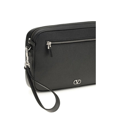 Black Calf Leather Bos Taurus Handbag