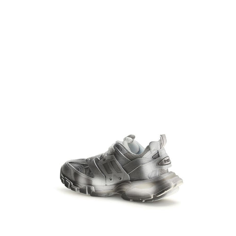 Gray Polyamide Athletic Sneakers