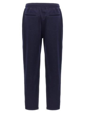 Blue Cotton Joggers (Workout Pants)