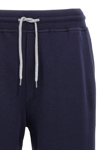 Blue Cotton Joggers (Workout Pants)
