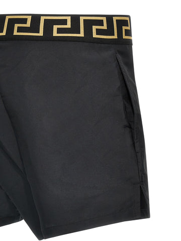 Multicolor Polyester Swim Shorts