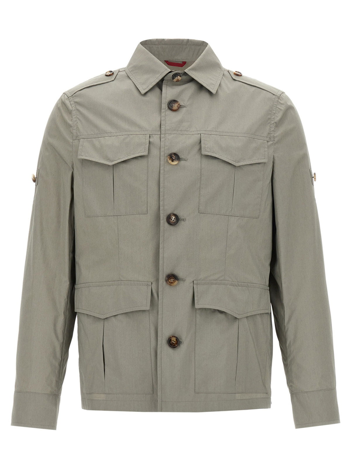 Bicolor Cotton Shell Jacket